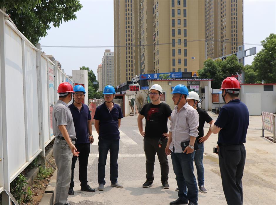 潁上縣住建局局長徐彪一行赴西府景園項目部檢查指導工作-中煤第三